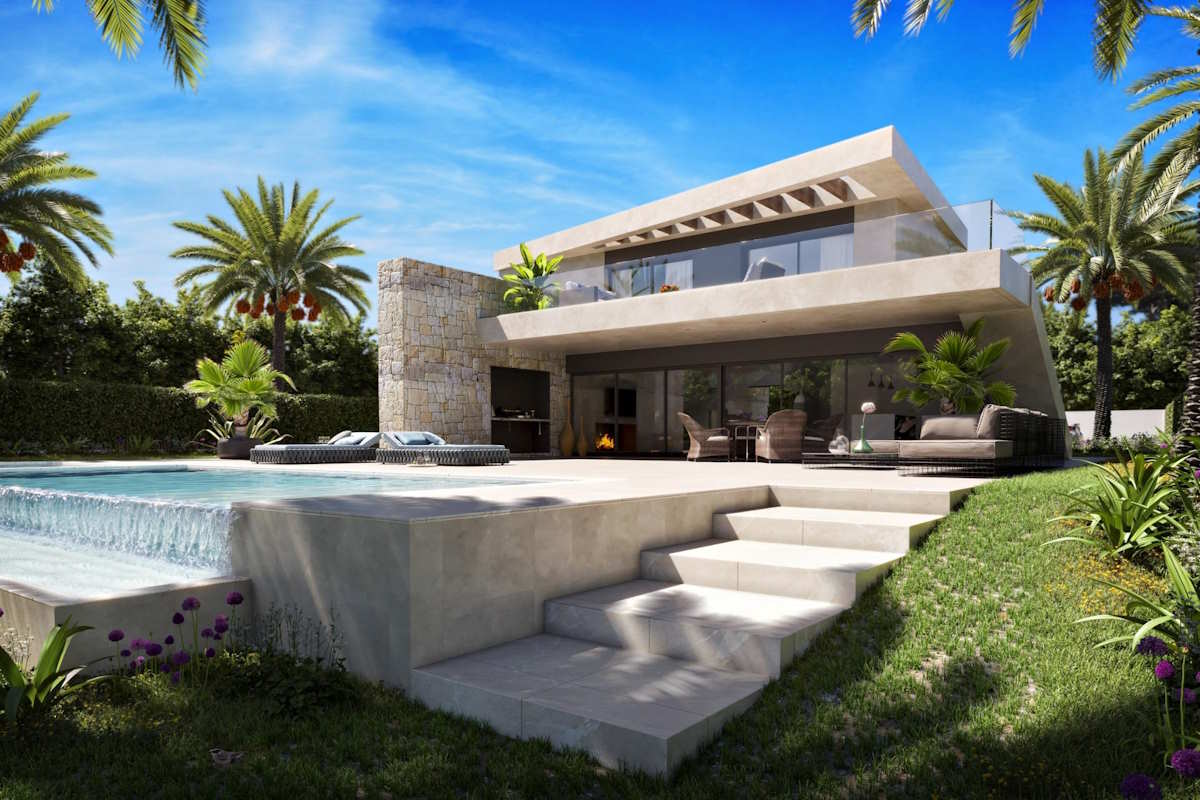 Moderne Neubau-Villen mit privatem Pool im Desert Springs Resort