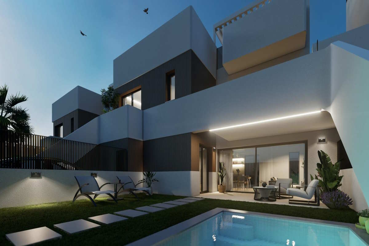 Neubau-Villen in San Pedro del Pinatar mit privatem Pool