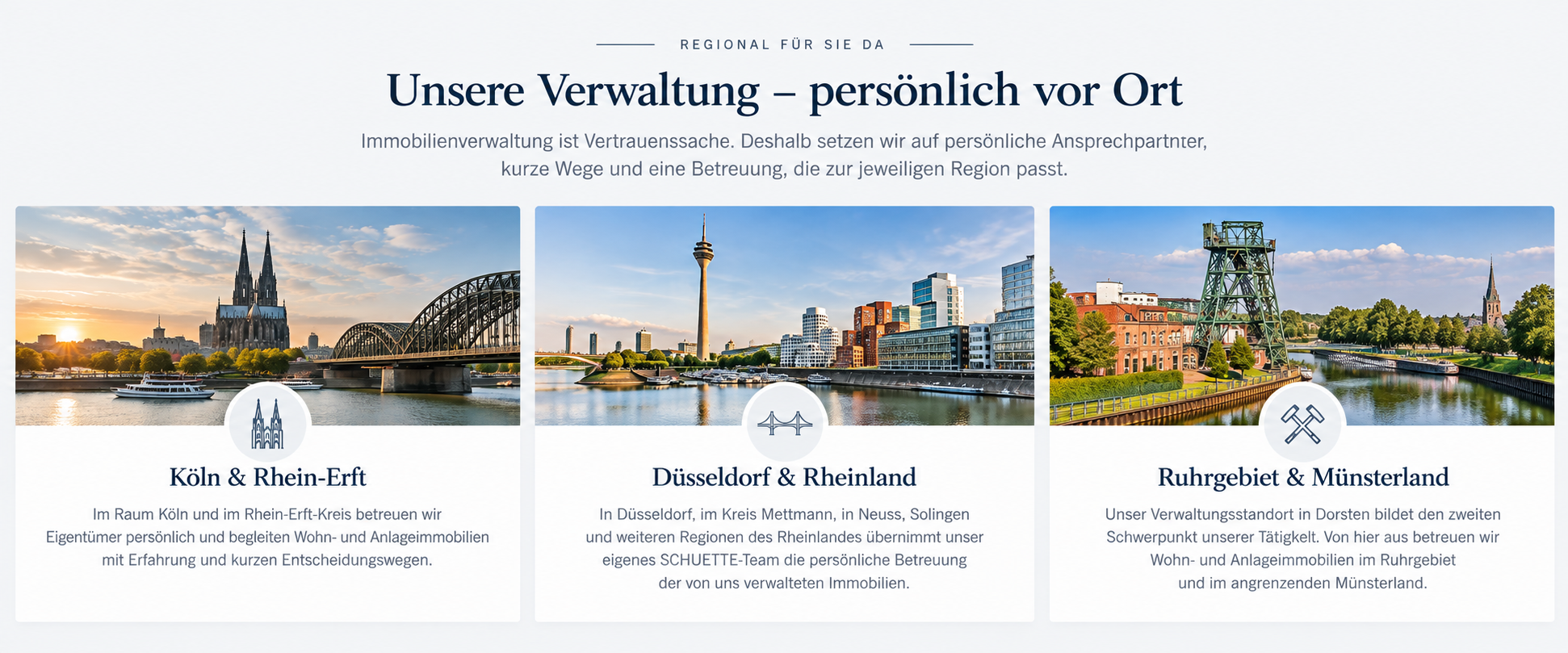 Immobilienverwaltung im Rheinland und Ruhrgebiet